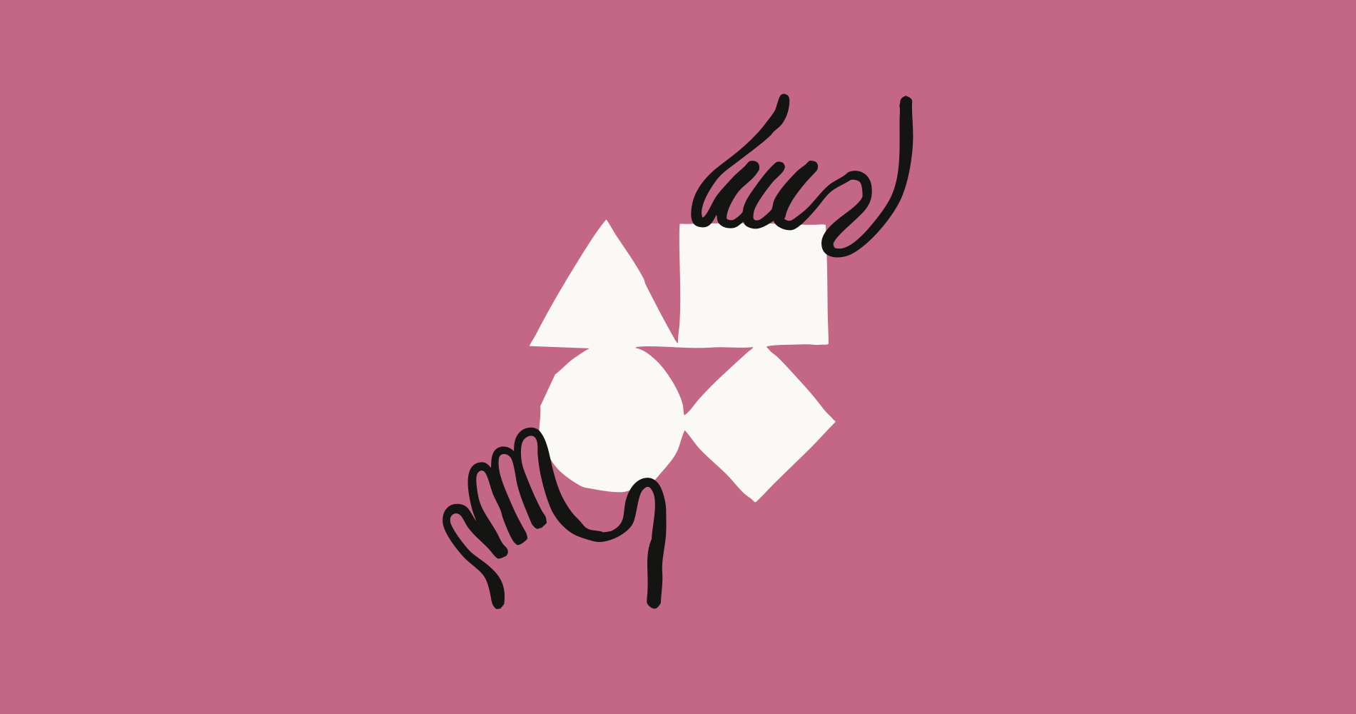 Anthropic's official Claude Partner Network illustration showing a hand building geometric shapes