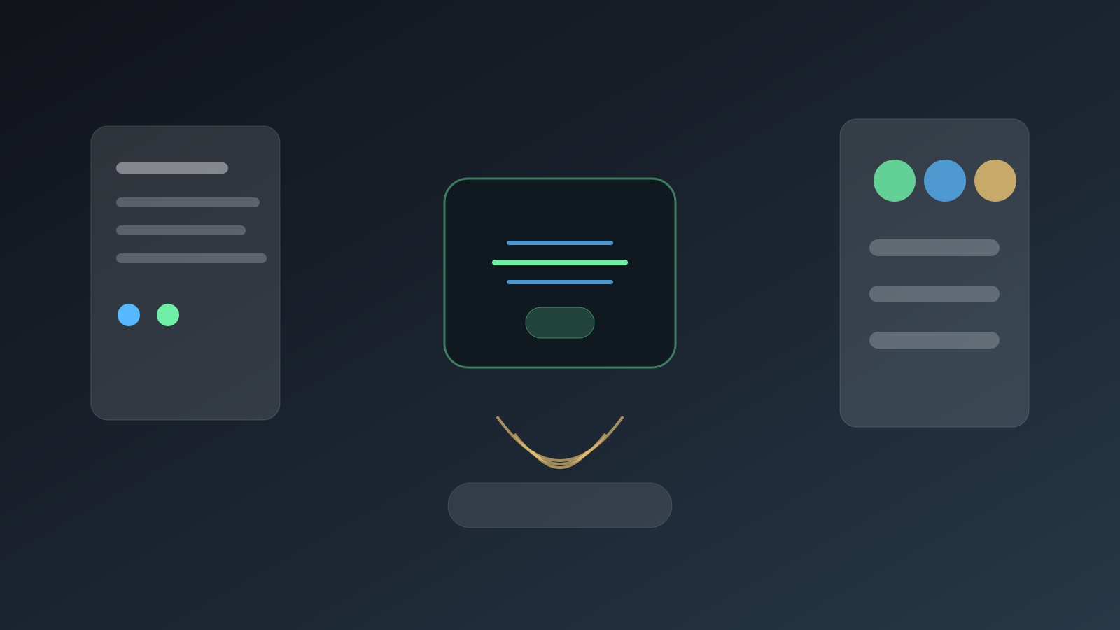 A developer automation pipeline where task cards flow through sandbox and review checkpoints