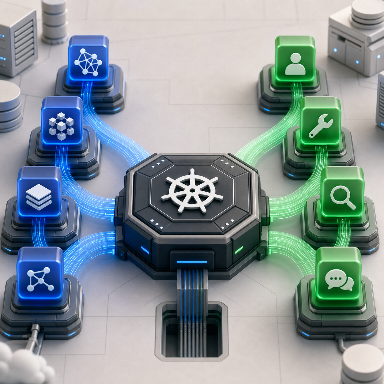 Classic ML services and agent workflows converge into a Kubernetes control plane