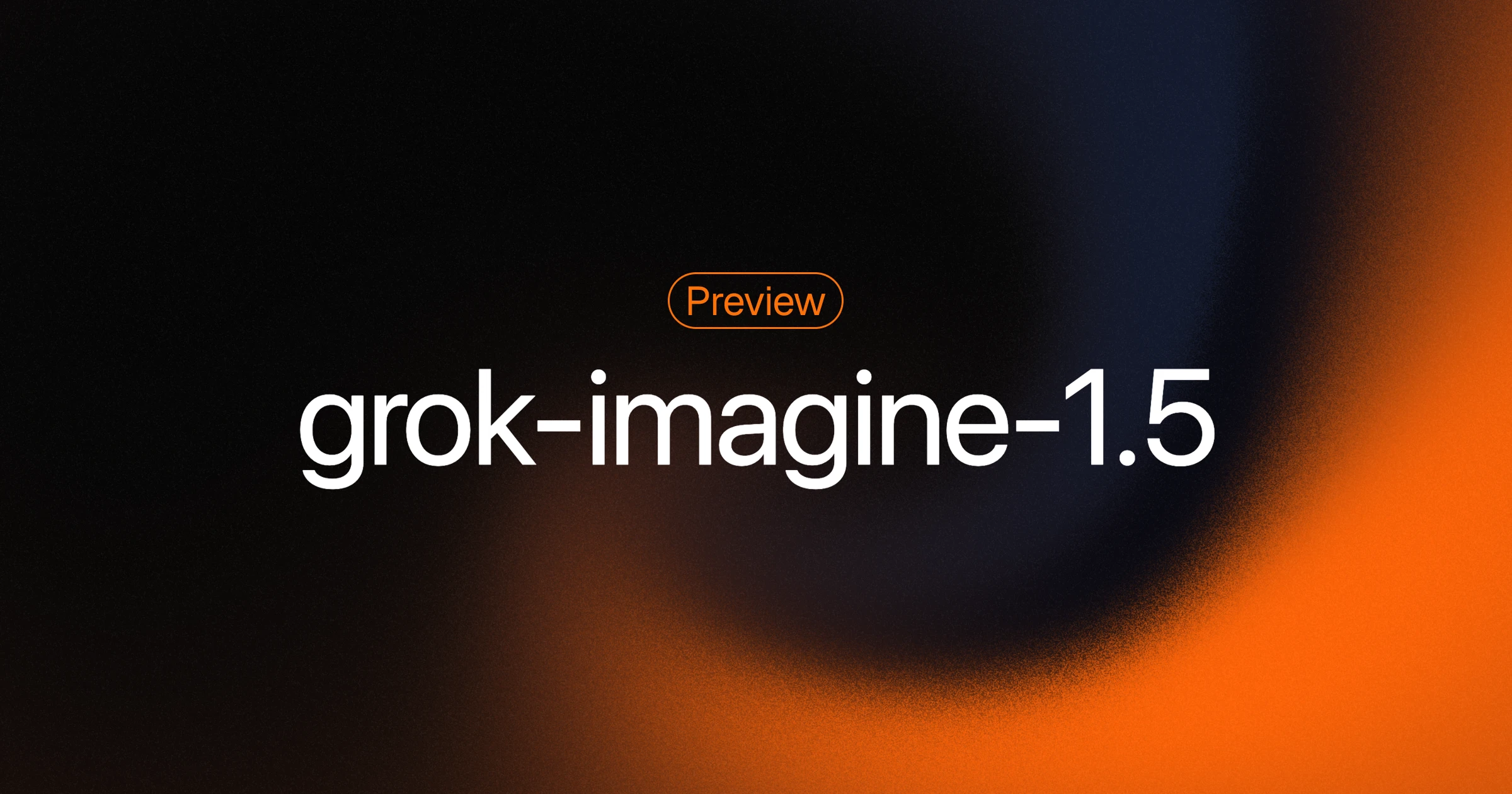 xAI's official grok-imagine-1.5 preview article card